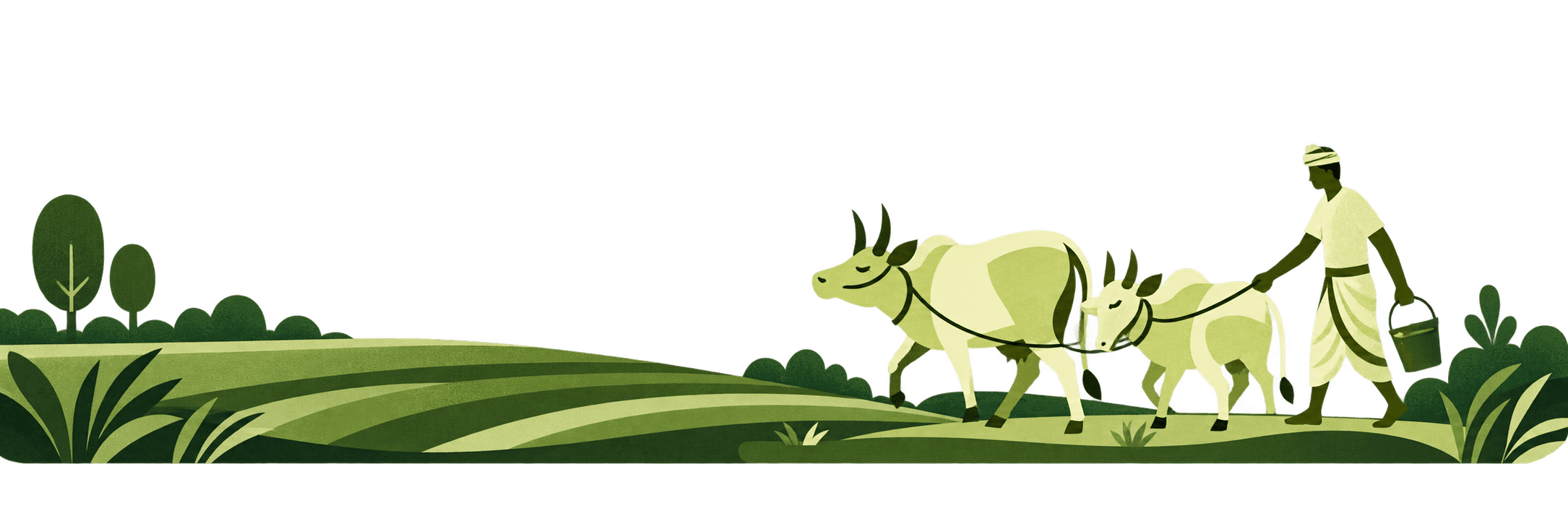 Kanha Organics traditional farming illustration